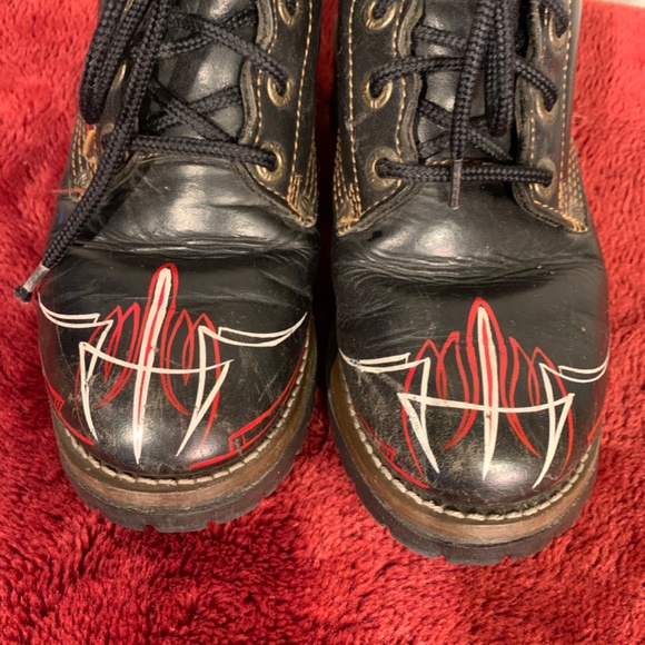 Lug sole custom pinstriped boot - Picture 2 of 8